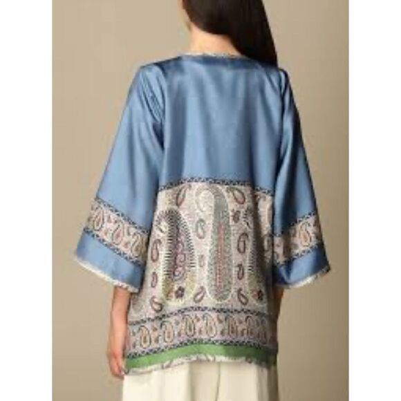 ETRO Silk Kesha Poncho 
Size L - Picture 4 of 12